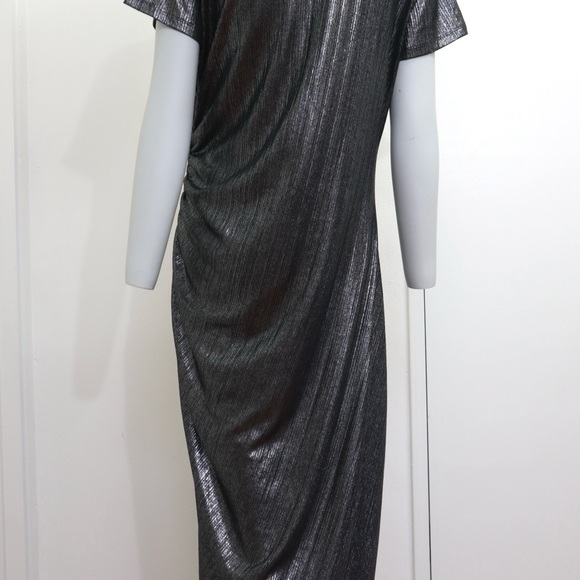 Michael Kors Short-Sleeve Metallic Maxi Dress NWT - Picture 8 of 11